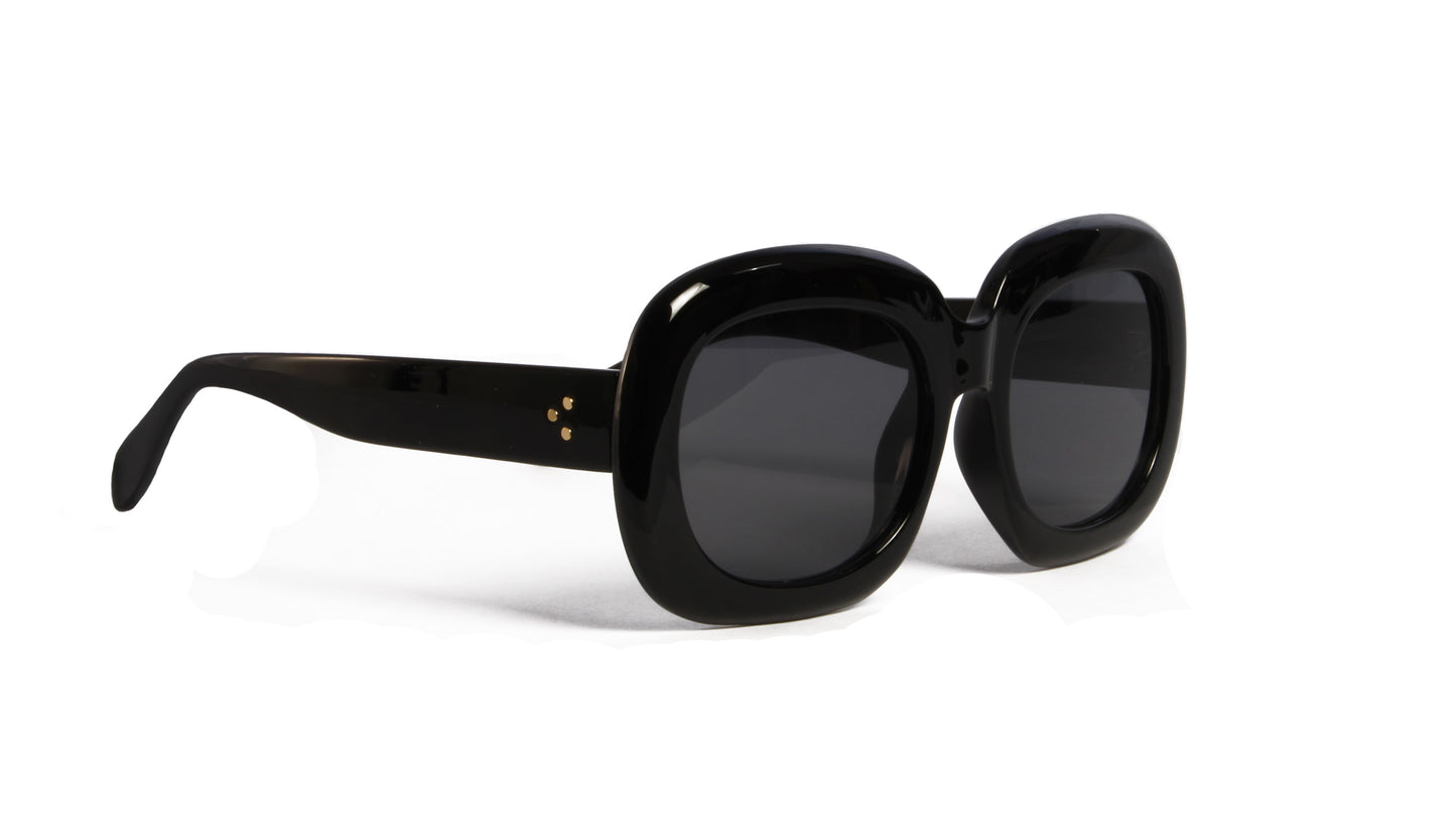 AVALON BLACK MOD SUNGLASS WITH BLACK LENSES