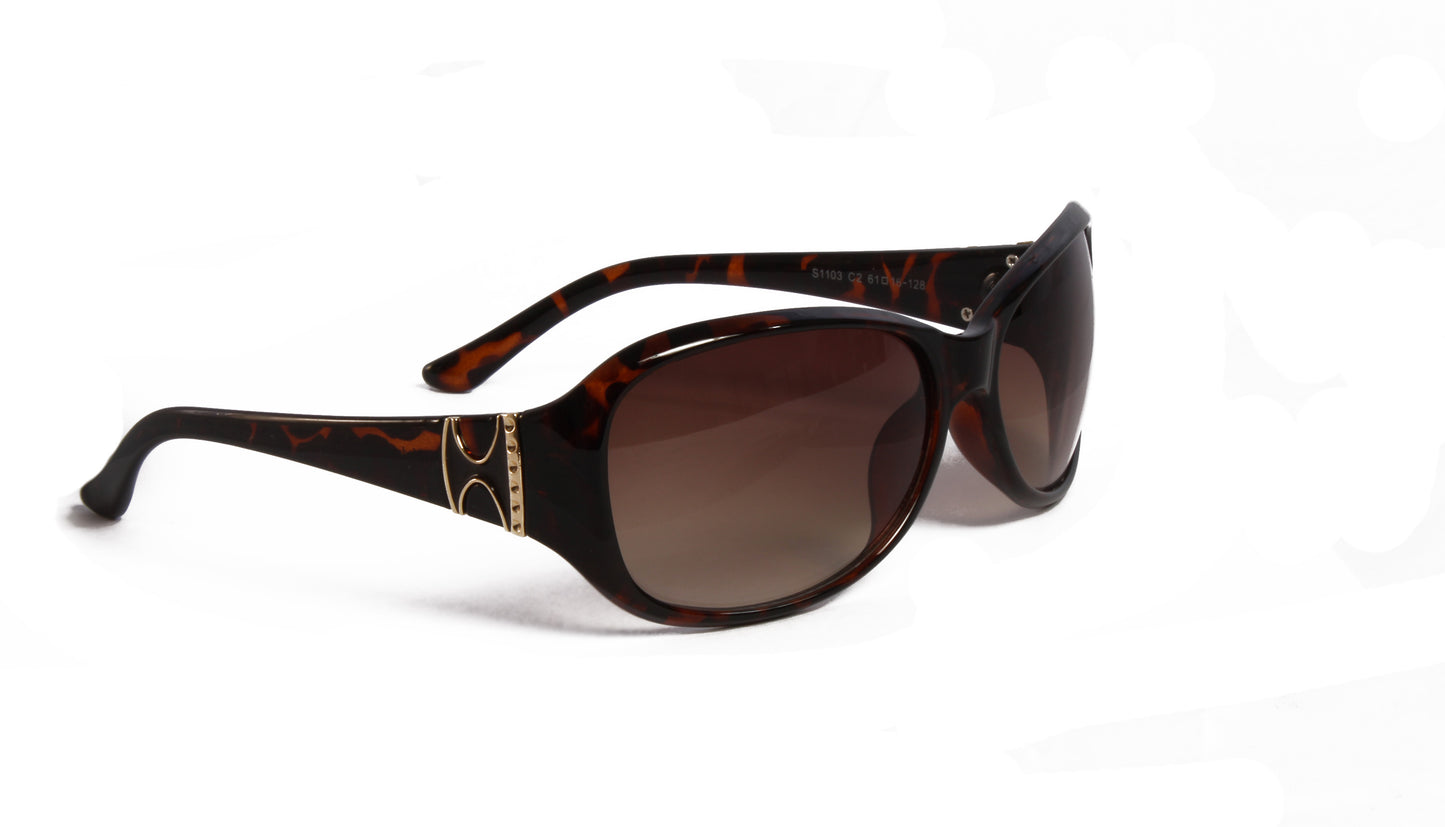 BERKELEY BROWN WRAP SUNGLASSES TORTOISE