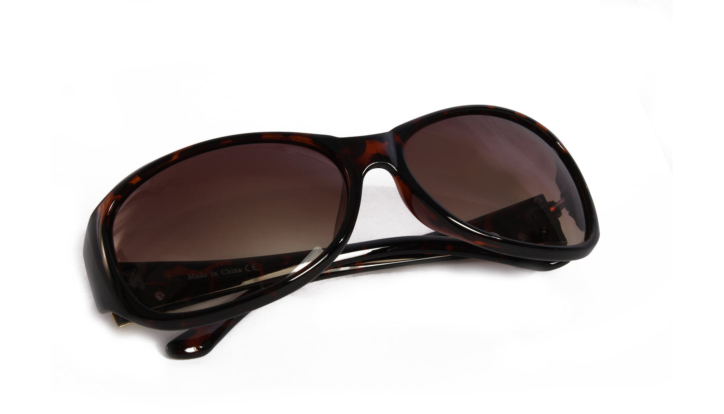 BERKELEY BROWN WRAP SUNGLASSES TORTOISE