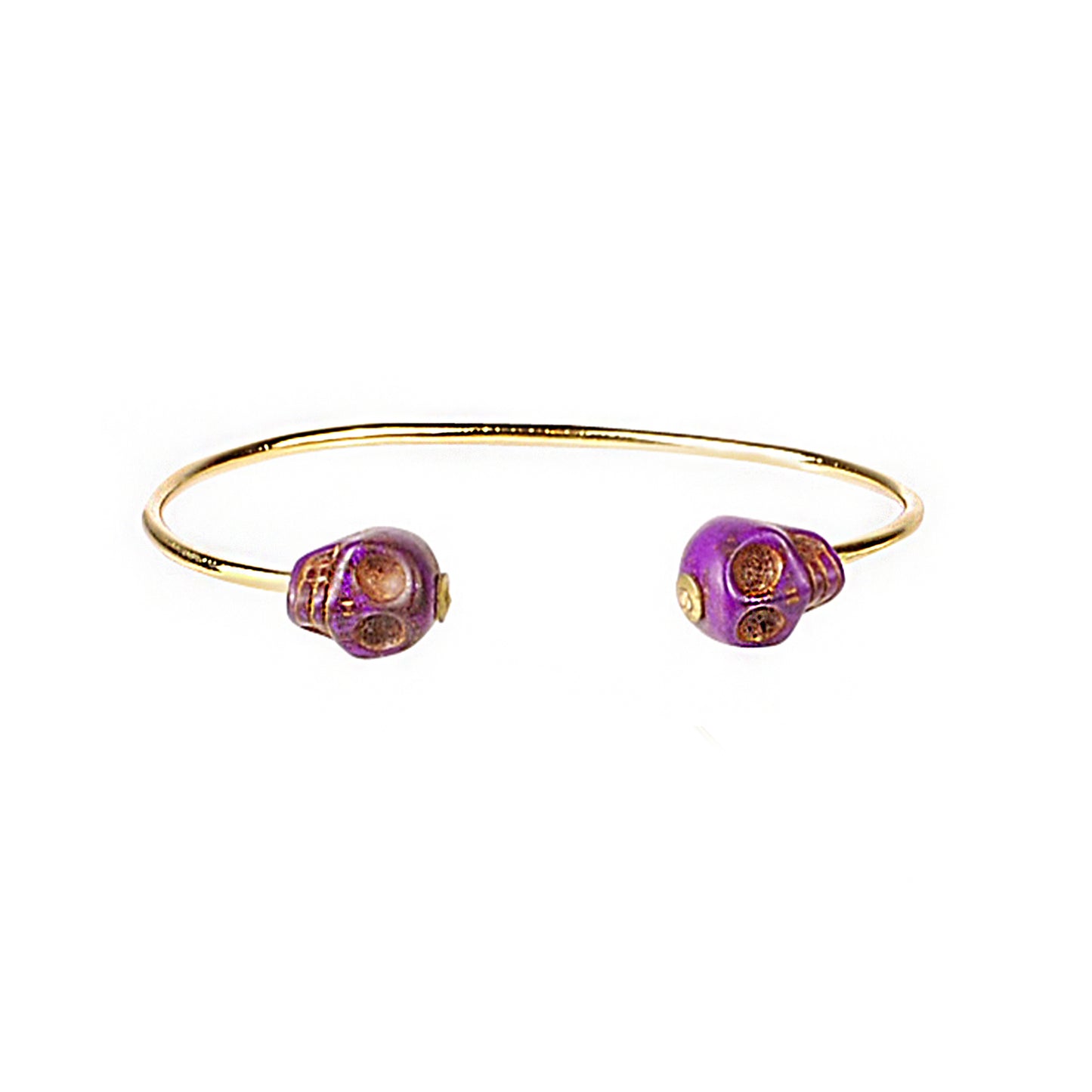 SKULL CUFF IN PURPLE