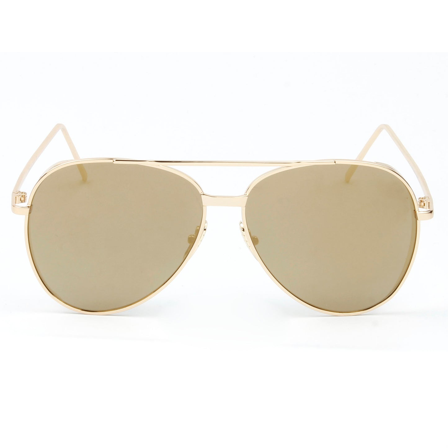 RECIFE SUNGLASS IN GOLD WITH BROWN LENSES