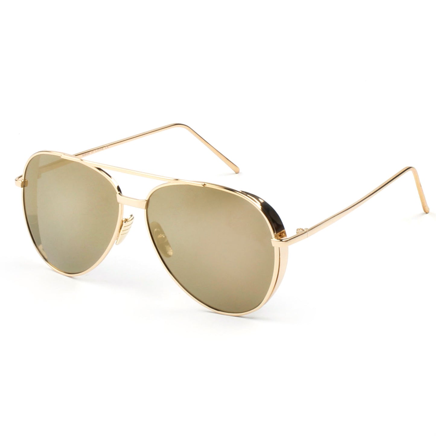 RECIFE SUNGLASS IN GOLD WITH BROWN LENSES
