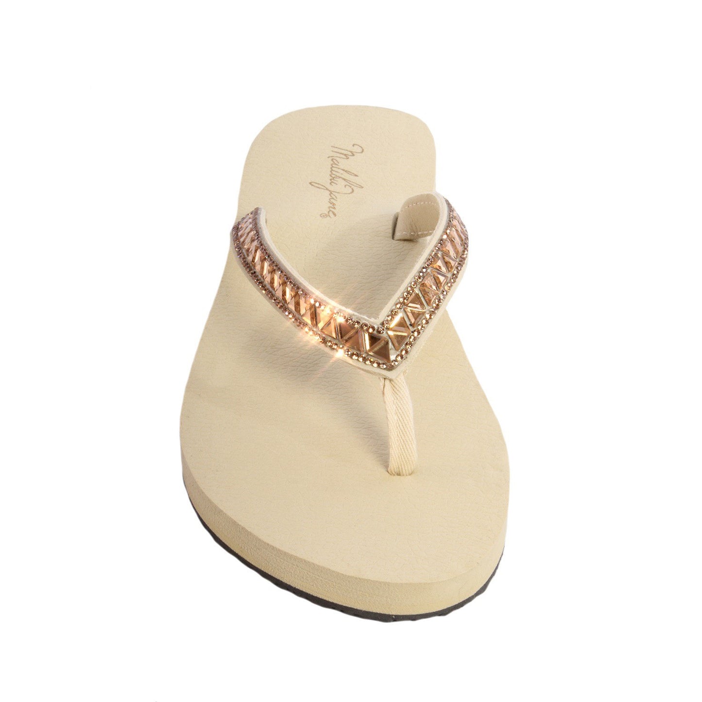Bel Air Pharoh Nude with Gold Crystal Strap