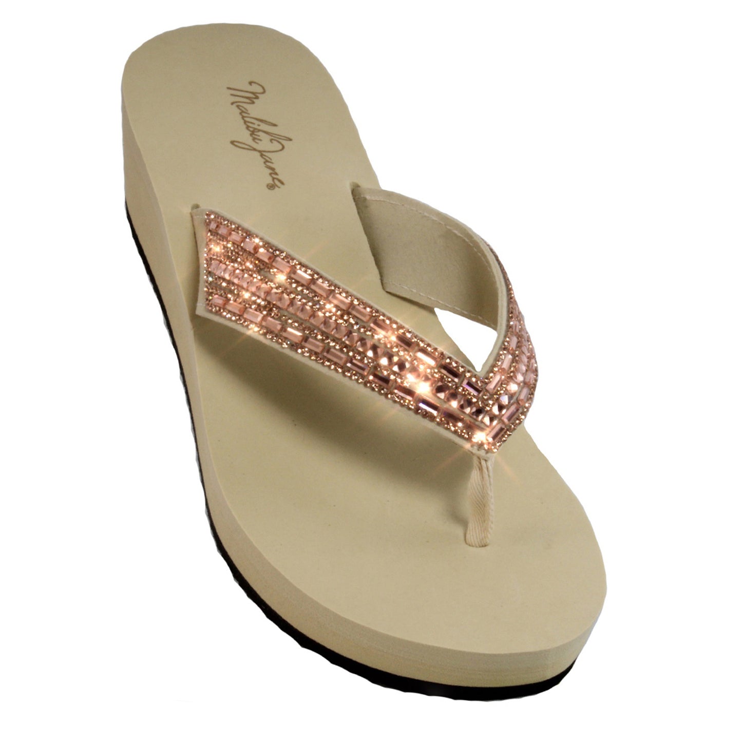 Brentwood Comet Nude with Gold Crystal Strap