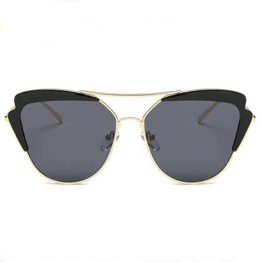 SANTORINI SUNGLASS IN BLACK AND GOLD